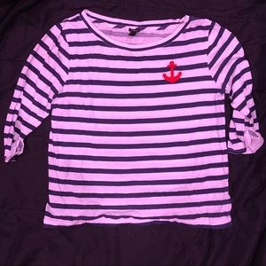 Red Anchor Striped Shirt